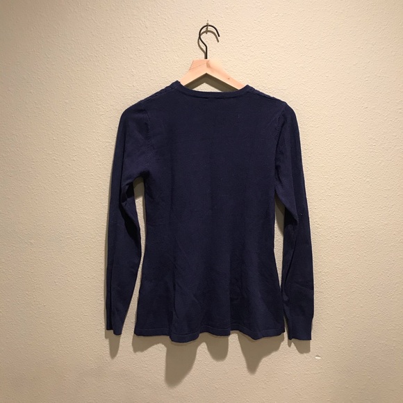 VILA MILANO Blue Peplum-Style Sweater - Picture 2 of 4